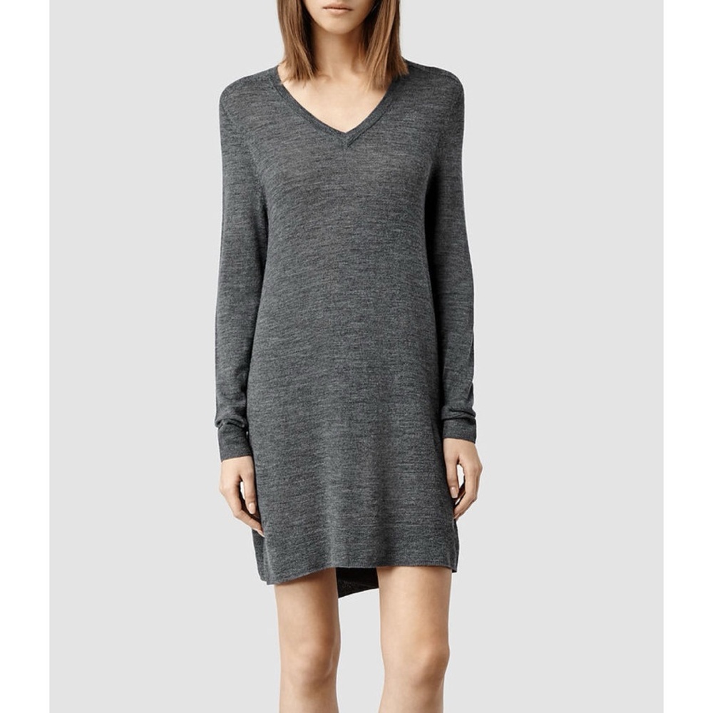 All Saints Wasson Merino Wool Jumper Dress